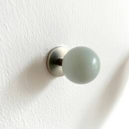 Patère Boule - Bleu Aigue marine