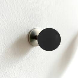 Patère Boule - Noir mat Charbon pailleté