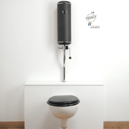 L'Original WC complet suspendu - Noir mat Charbon pailleté