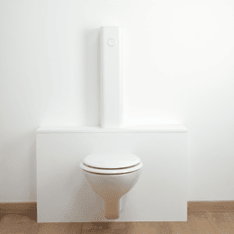 Le Tube WC complet suspendu - Blanc brillant Beluga