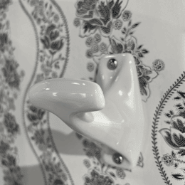 Patère 1930 en porcelaine