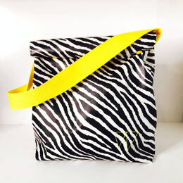Lunch-bag zèbre noir et blanc