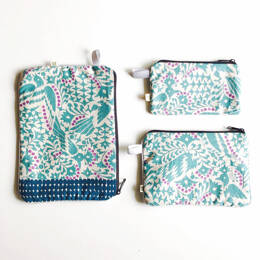 La pochette fleurie oiseau