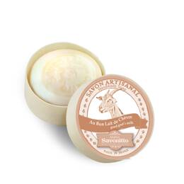Savon au Lait de Chèvre 100g dans boîte en bois - Lait de chèvre
