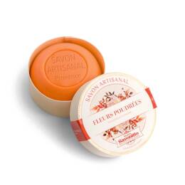 Savon parfum Fleur Poudrées dans boite en Bois 100g - Oud