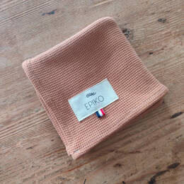 Foulard ou lange bébé camel ROSEAU