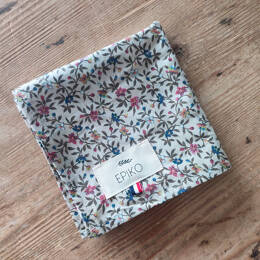 Foulard ou lange bébé fleuri ROSEAU