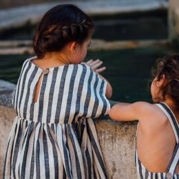 Robe fille rayures GARDENIA