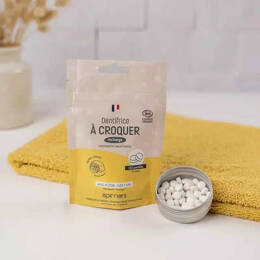 Recharge 120 pastilles - Dentifrice à croquer certifié bio - Citron