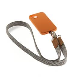 Lanière de téléphone tressée Perle