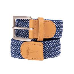 Ceinture tressée bleu blanc H/F