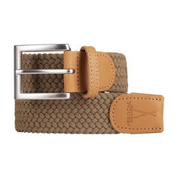 Ceinture tressée noisette