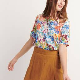 BLOUSE TOPSI GARDEN MULTICOLORE