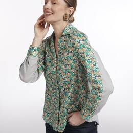 CHEMISE CESAME FLORAISON BLEU