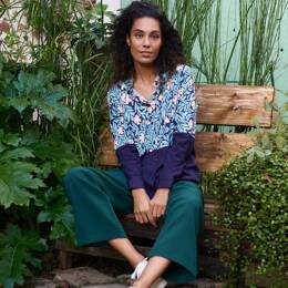 CHEMISE CHEMI JARDIN ROSE