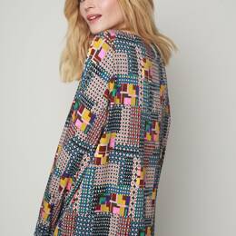 BLOUSE TEDDY MOSAIQUE MULTICOLORE