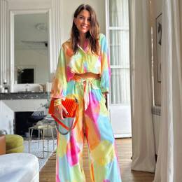 BLOUSE CEMBI ARLEQUIN ROSE
