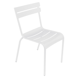 Lot de 2 Chaises Empilables Luxembourg en Aluminium