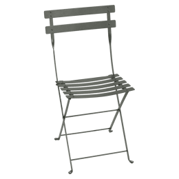 Lot de 2 Chaises Pliantes Bistro Métal en Acier