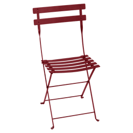 Lot de 2 Chaises Pliantes Bistro Métal en Acier
