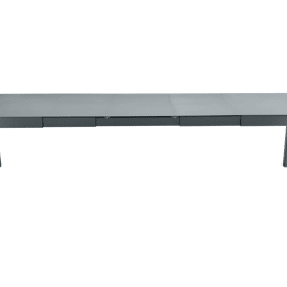 Table Rectangulaire Extensible 149/299 x 100 cm Ribambelle en Aluminium