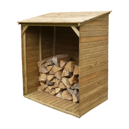 Abri Bûches avec Plancher Modèle en Bois Autoclave