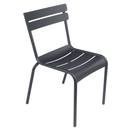Lot de 2 Chaises Empilables Luxembourg en Aluminium