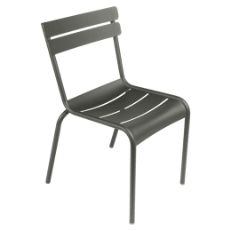 Lot de 2 Chaises Empilables Luxembourg en Aluminium