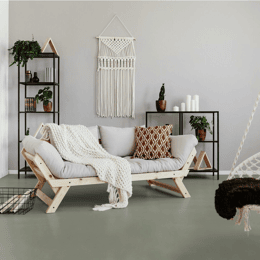 Rouleau 4m de sol PVC effet faux uni pose libre smooth eucalypto Gerflor - 3000 cm x 400 cm x 0.25 cm