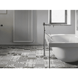 Rouleau 4m de sol PVC effet carreaux ciment pose libre provence black & white Gerflor - 2500 cm x 400 cm x 0.29 cm