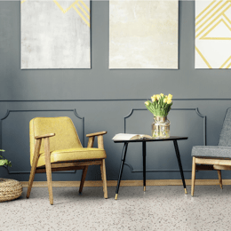 Rouleau 4m de sol PVC effet pierre pose libre confetti beige Gerflor - 3000 cm x 400 cm x 0.25 cm