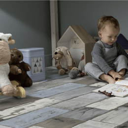 Rouleau 4m de sol PVC effet bois pose sans colle fisherman ocean Gerflor - 3000 cm x 400 cm x 0.2 cm