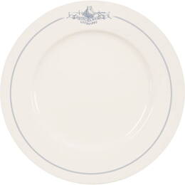 Création sur assiette en porcelaine churchill