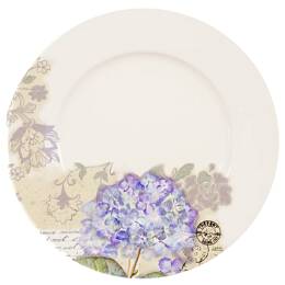 Assiette dessert  hortensia