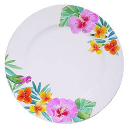 Assiette plate Fleurs des iles