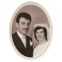 Photo porcelaine ovale personnalisée