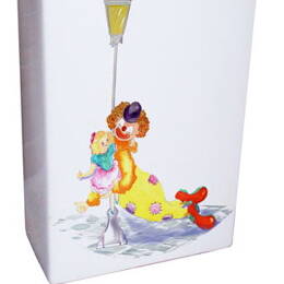 Vase rectangulaire clown