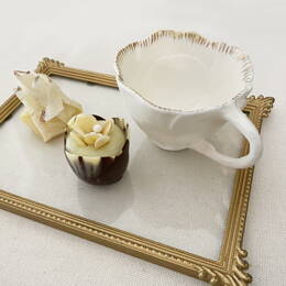 Tasse à thé blanche Calice