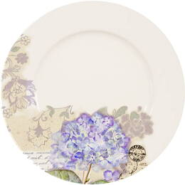 Assiette à dessert Hortensia