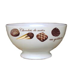 Bol en porcelaine chocolat