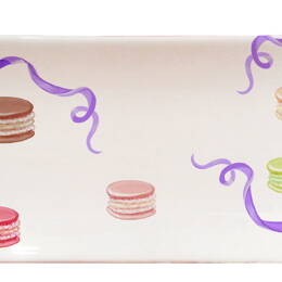 Plat cake macarons