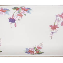 Plat cake fleurs Fushia