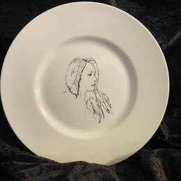 Assiettes personnalisées avec portraits