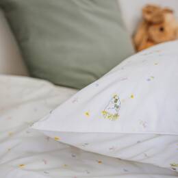 Taie d'oreiller enfant réversible en percale de coton