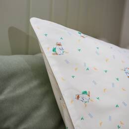 Taie d'oreiller enfant réversible en percale de coton