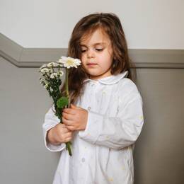 Pyjama long col claudine