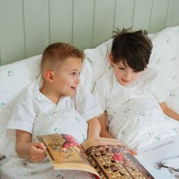 Parure de lit enfant réversible en percale de coton