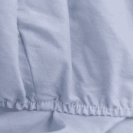 Drap housse en percale de coton Bleu Clair