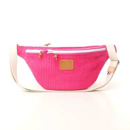 Sac Banane Mélisse Velours fuchsia