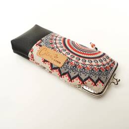 Etui à lunettes Mandala rouge
